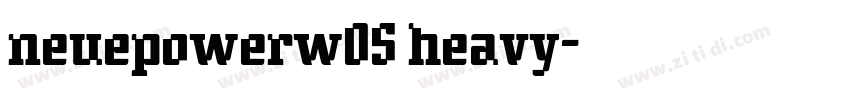 neuepowerw05 heavy字体转换